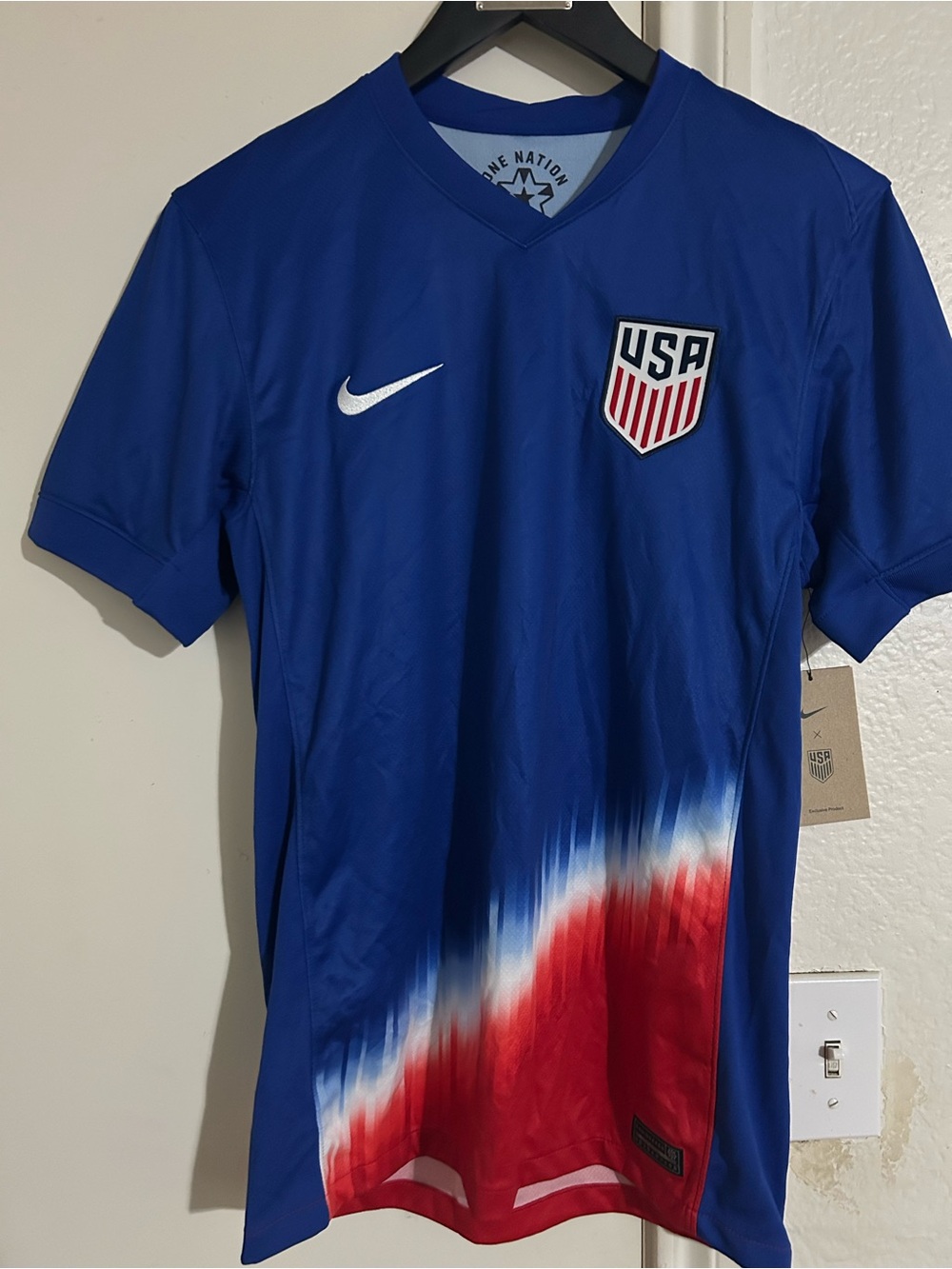 Men’s Nike USA Soccer 2024/25 Away Jersey USMNT Blue Red White - Size Small